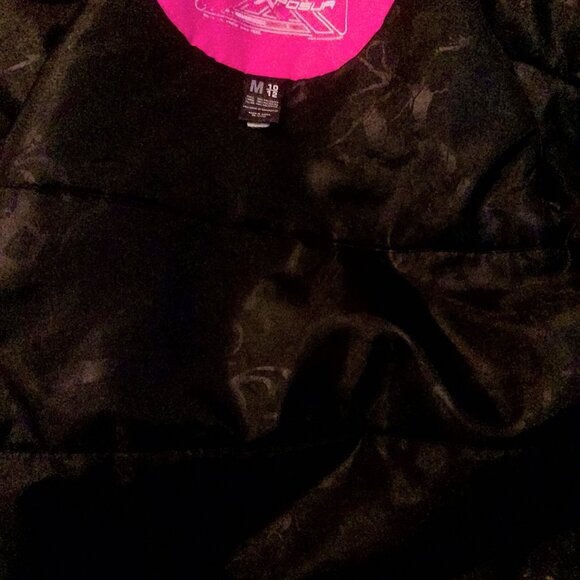 Zeroxposur Girls Black Pink Jacket Size Medium 10/12 Hooded - Picture 5 of 5